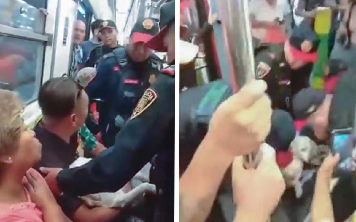 SSC abre investigación por desalojo a hombre con perrito en Metro CDMX | Video