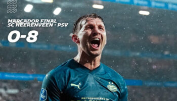 PSV Eindhoven, con Hirving Lozano, propina histórica goleada al Heereveen | Video