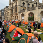 Protestas Cambridge propalestina Kings College