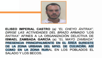 Asesinan en Sinaloa al 'Cheyo Ántrax', sobrino del 'Mayo' Zambada