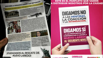 En Nuevo Laredo, lanzan campaña contra candidata de Morena por supuestos vínculos con el crimen; afectada llama a marcha por la paz electoral