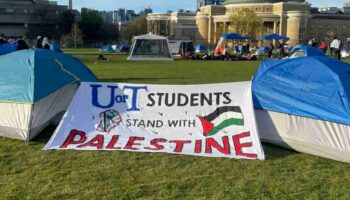 Videos | Estudiantes propalestinos acampan en Universidad de Toronto