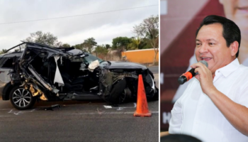 Joaquín 'Huacho' Díaz, candidato de Morena en Yucatán, sufre un accidente automovilístico