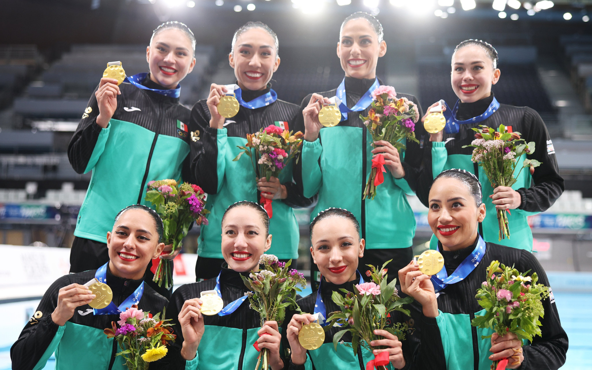 Sirenas mexicanas conquistan el oro en la Copa del Mundo de Natación Artística | Video