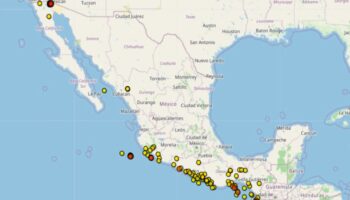 Servicio Sismológico Nacional registra 80 réplicas del sismo en Chiapas y 93 en Mexicali