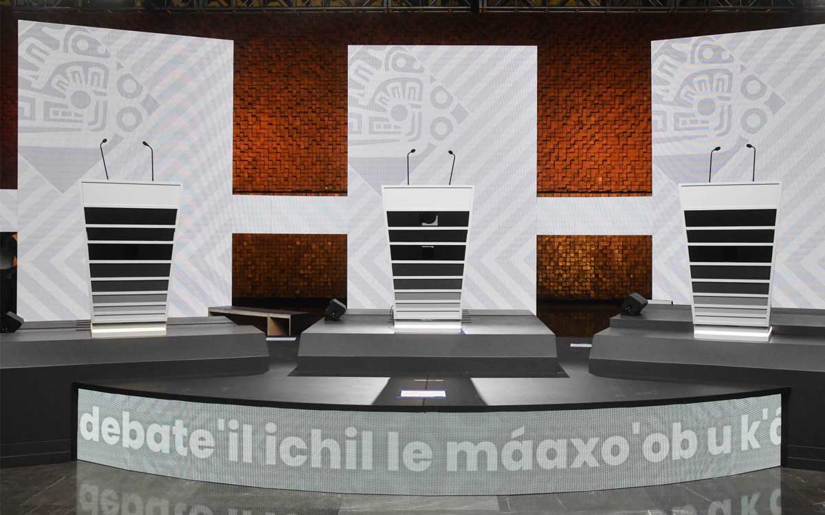 Así es el foro del Tercer Debate Presidencial; todos los detalles | Fotos y videos