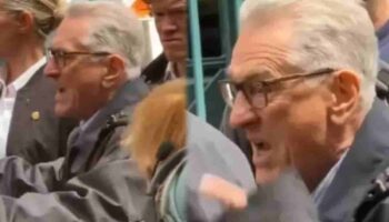 Video | Robert de Niro niega confrontación con manifestantes en NY