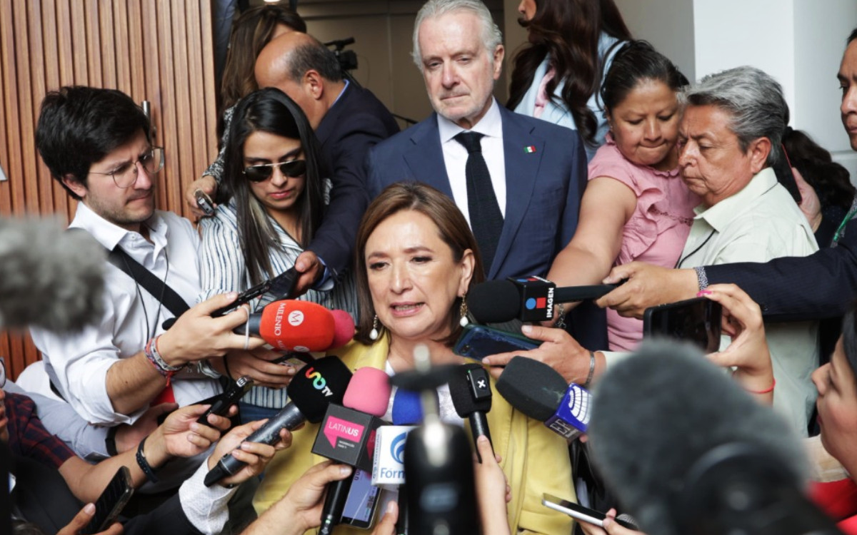 AMLO no ha generado ‘piso parejo’, dice Xóchitl Gálvez fuera del Tribunal Electoral