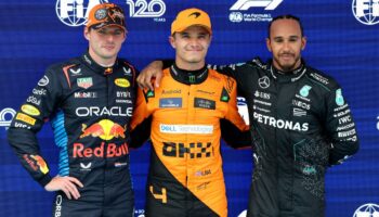 F1 | Norris roba la 'pole' a Verstappen; 'Checo', penalizado, finaliza octavo