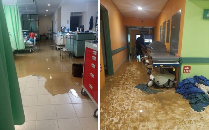 Por afectaciones tras lluvias suspenden consultas en Hospital de la Niñez Oaxaqueña