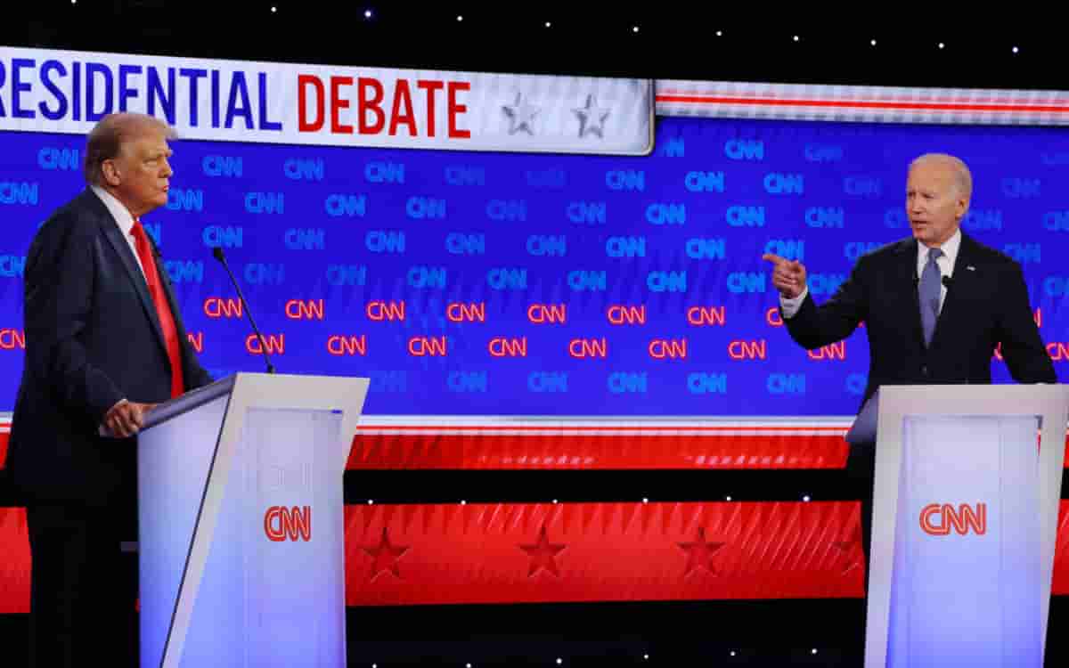 First presidential debate: Biden and Trump begin without shaking hands