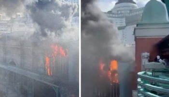 Evacuan 5 mil personas por incendio en parque de atracciones en Malasia | Videos