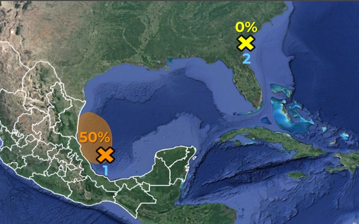 Conagua anuncia posible formación de nuevo ciclón en el Golfo de México