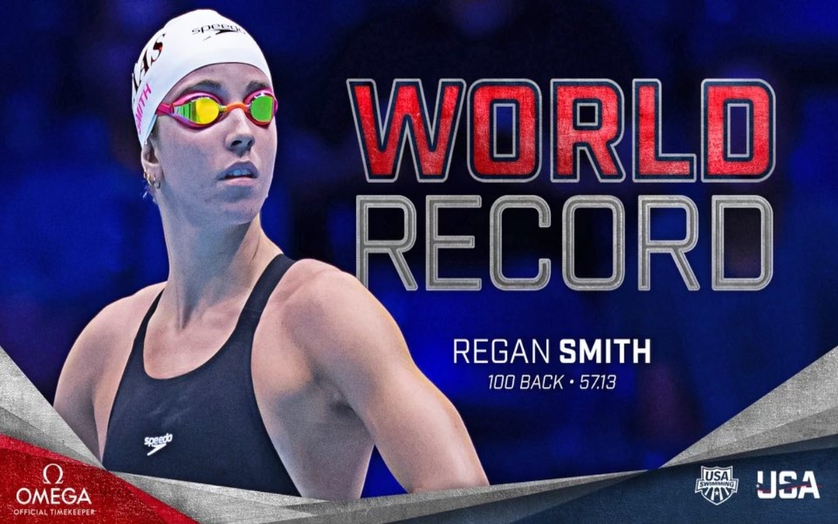 Impone Regan Smith nuevo récord mundial en 100 metros dorso | Video