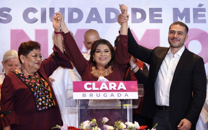 Clara Brugada gana la jefatura de gobierno de la CDMX con al menos un 49% de las preferencias electorales Clara Brugada gana la jefatura de gobierno de la CDMX con al menos un 49% de las preferencias electorales
