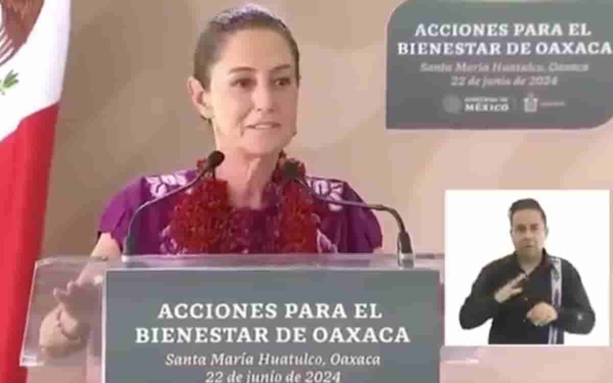 Video: ‘Todo está bien, tranquilos’; sismo sorprende a Sheinbaum en Oaxaca