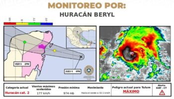 Instalan centro de operaciones en Tulum por Beryl