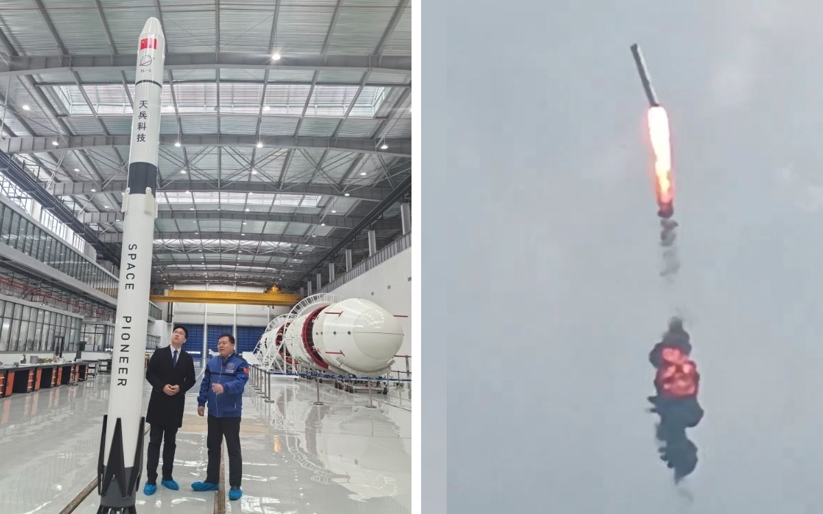 Chinese rocket breaks apart after unexpected launch during test | video