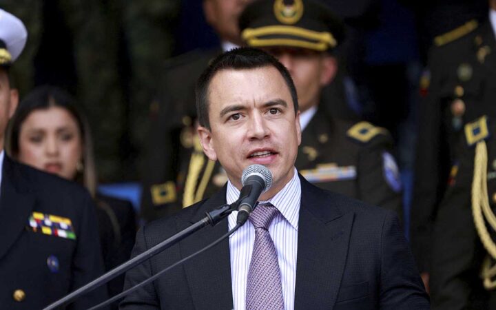 Ecuador en 'alerta máxima' por presunta 'gestación de magnicidio' contra Noboa