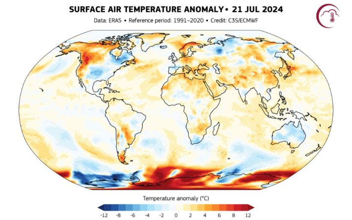 21 de julio de 2024: El día más caluroso de la historia a nivel mundial