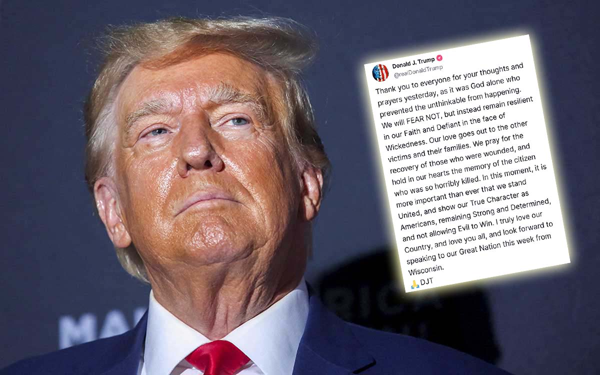 Trump says ‘nothing to fear’ after attack; calls for ‘unity and character’