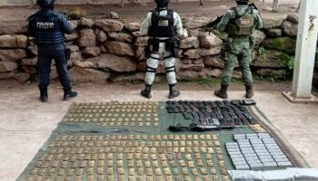 Ejército y GN aseguran más de cuatro mil cartuchos en Huajicori, Nayarit