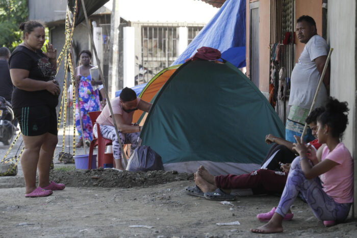 Migrant camping