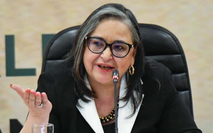 La ministra presidenta de la Corte, Norma Piña.