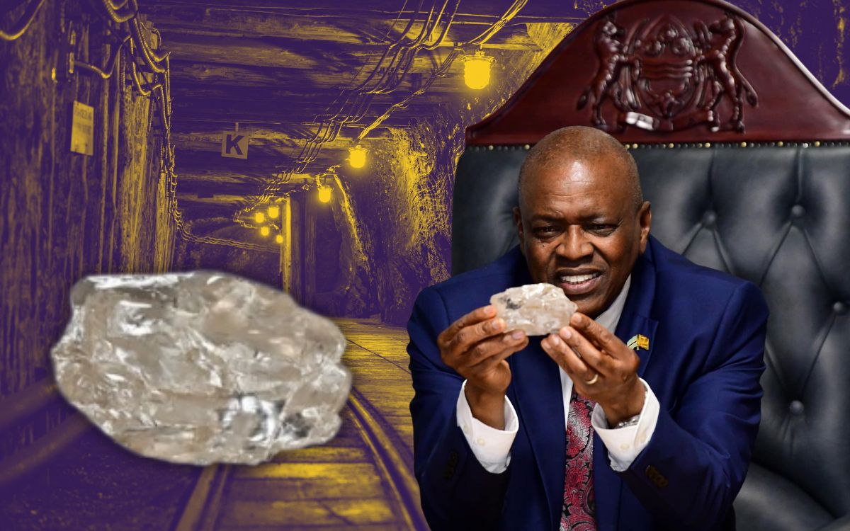 diamante botsuana africa enorme
