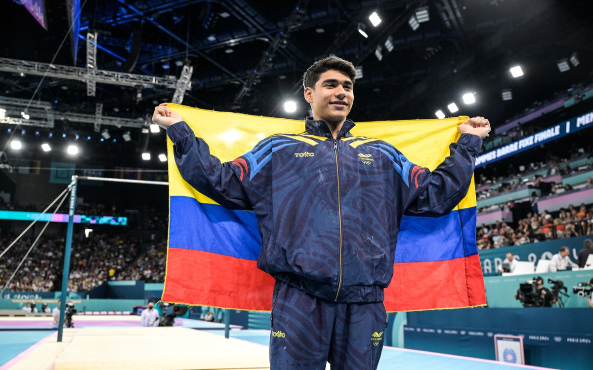 París 2024: Da Ángel Barajas histórica medalla a Colombia en gimnasia