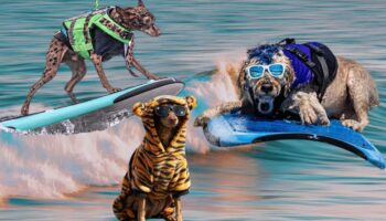 Preparen las tablas, así se vivió el Campeonato Mundial de Surf Canino