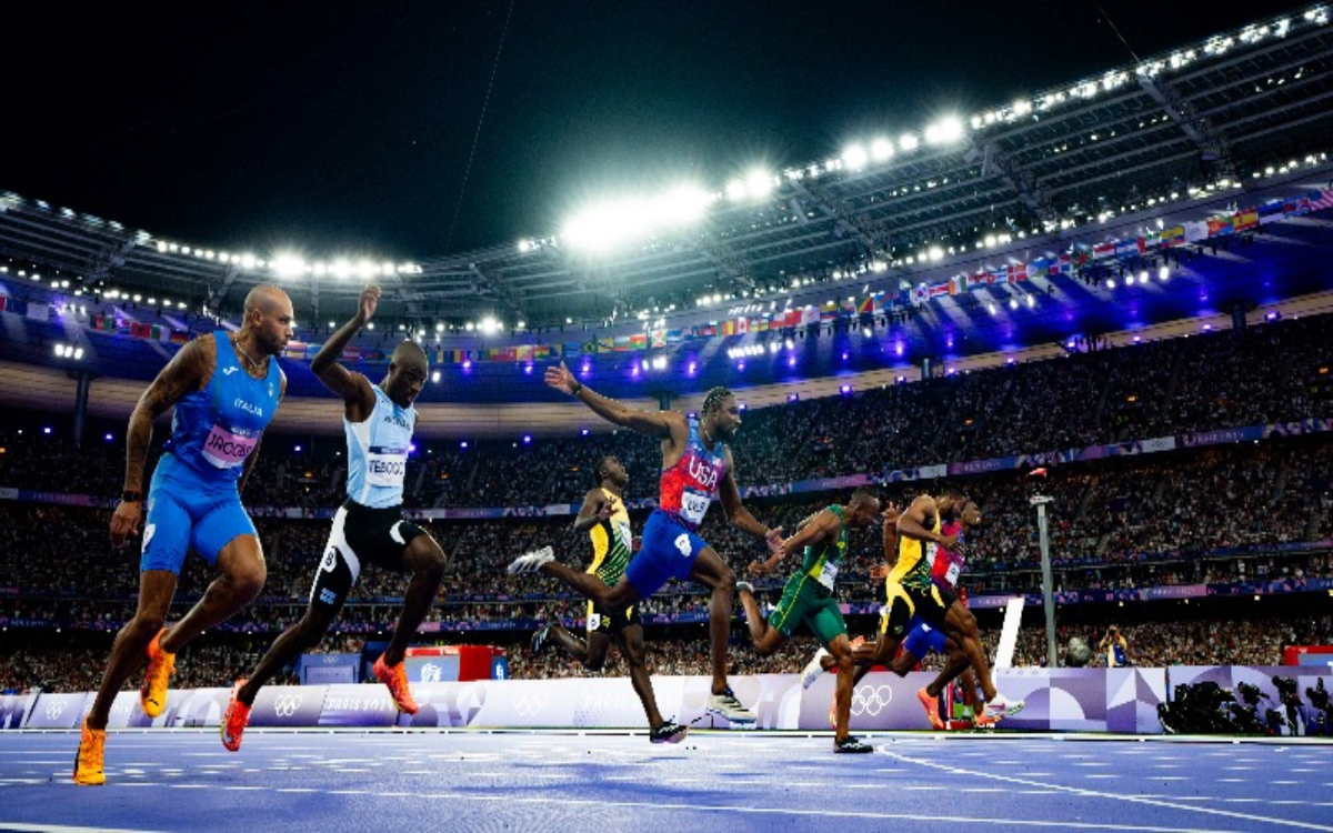 París 2024 Noah Lyles gana en fotofinish los 100 metros planos Video