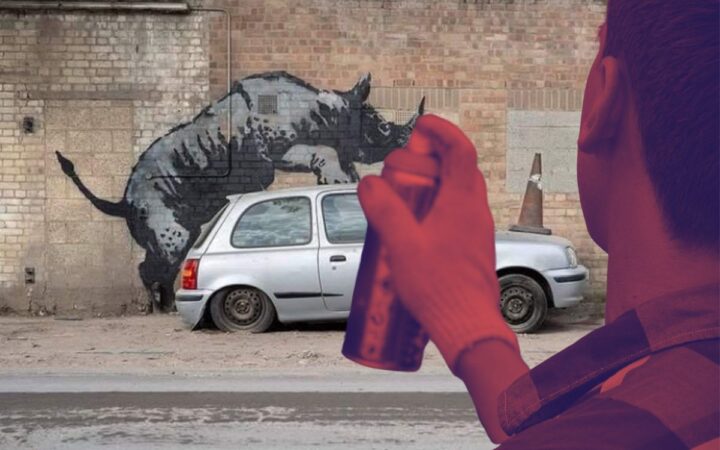 Banksy amplia serie 'zoo de Londres' pintando un rinoceronte ¡Conoce la colección! Banksy amplia serie 'zoo de Londres' pintando un rinoceronte ¡Conoce la colección!