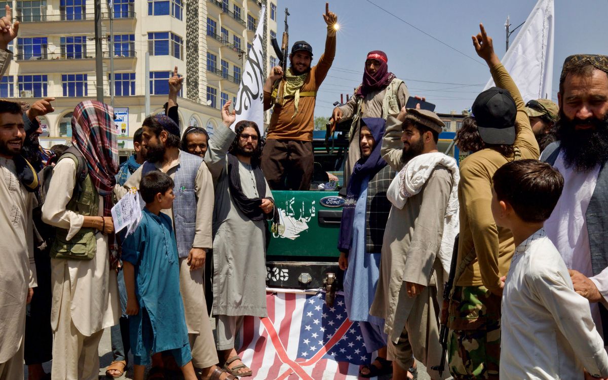 Taliban parade at former US base to mark third anniversary of rule