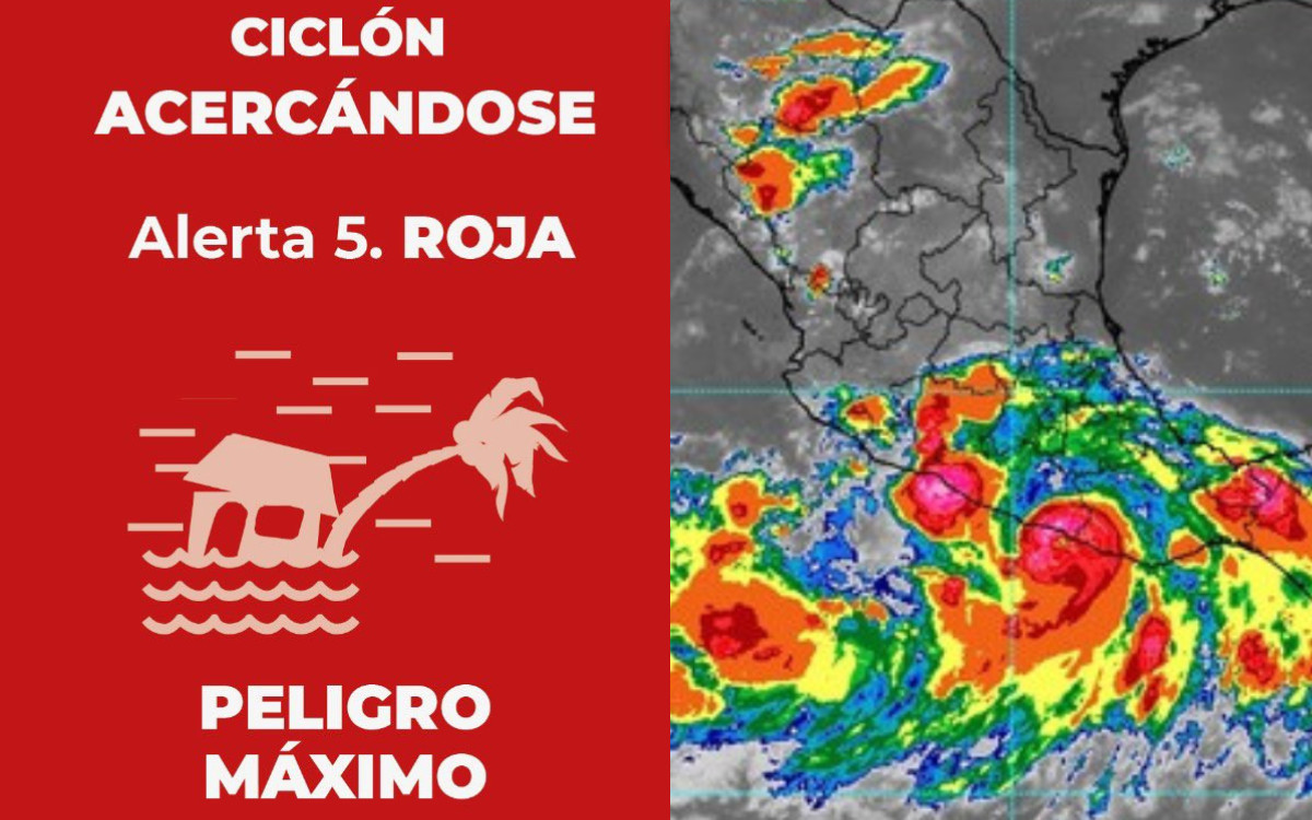 Emiten Alerta de Peligro Máximo por impacto del huracán John