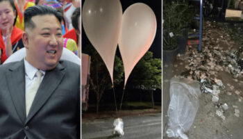 Reanuda Corea del Norte envío de globos con desechos a Corea del Sur