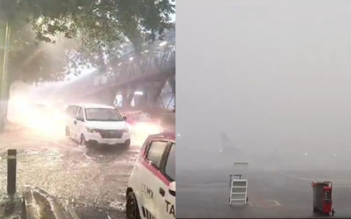 Fuerte lluvia azota CDMX: Alerta roja, mueven vuelos, inundaciones...