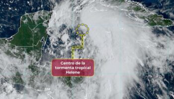 Alertan en México por tormenta tropical Helene en el Atlántico