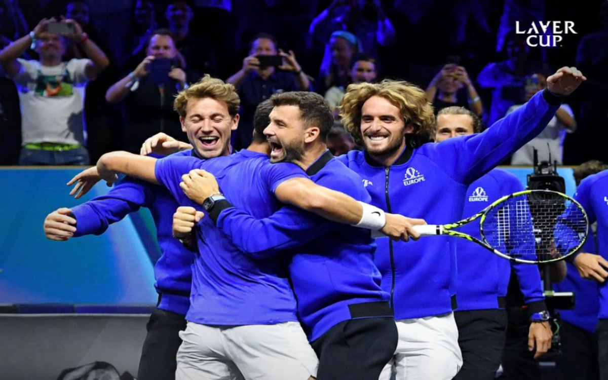 Carlos Alcaraz gives the 2024 Laver Cup to Team Europe Video