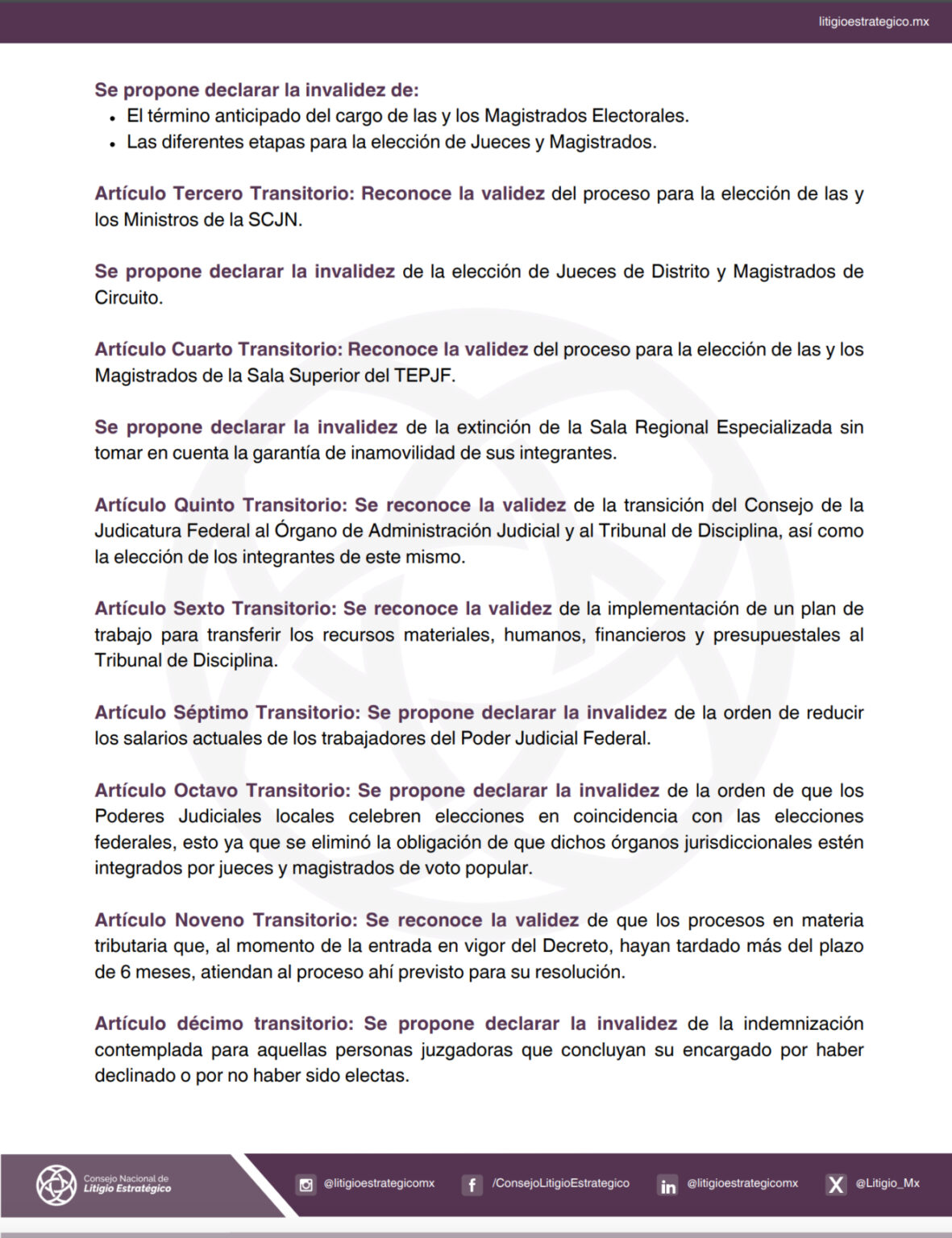 ¿Cómo analizar la constitucionalidad de una reforma constitucional ...