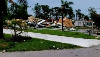 Reportan daños por tornado en casa de retiro de Florida, antes de la llegada de Milton