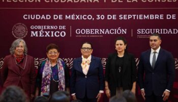 Rosa Icela, García Harfuch y Godoy toman sus nuevos cargos en el gobierno de Sheinbaum