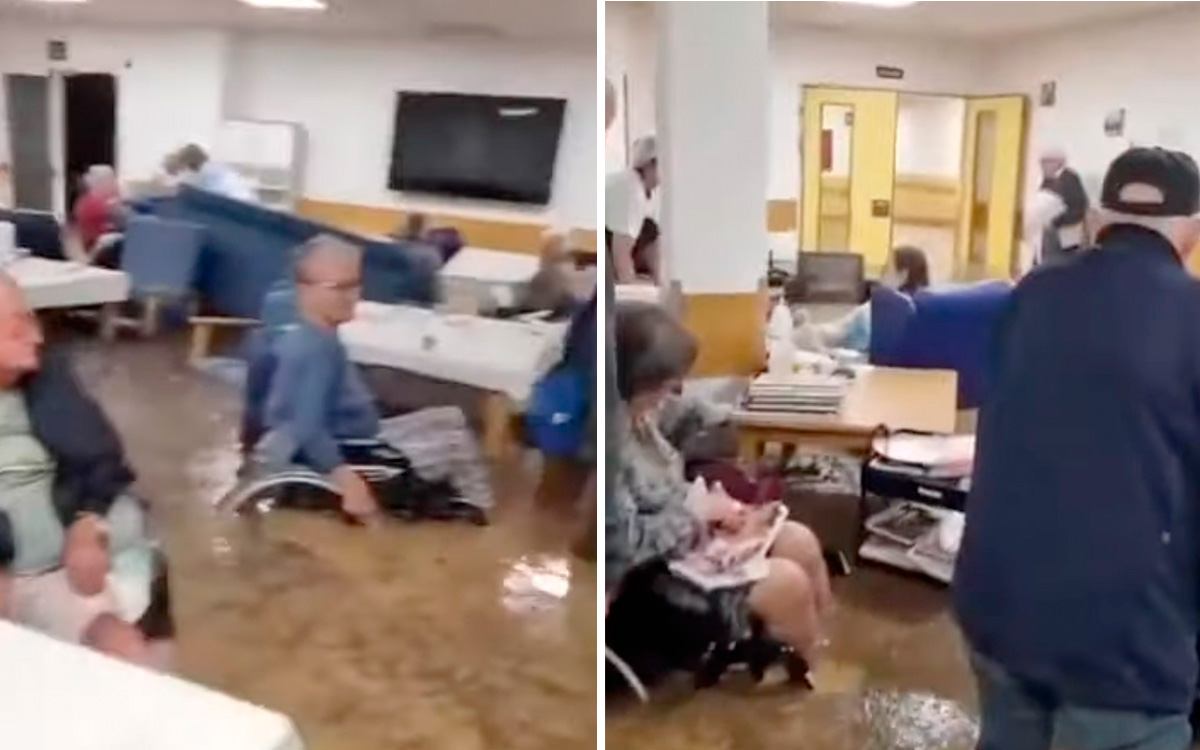 Video | DANA flooded a nursing home in Massanassa