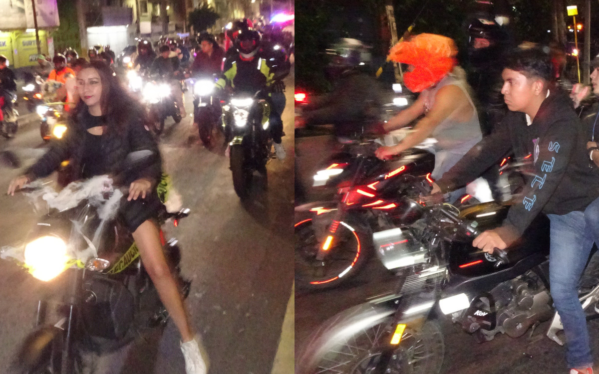 Sale rodada del terror en calles de la Ciudad de México Sale rodada del terror en calles de la Ciudad de México