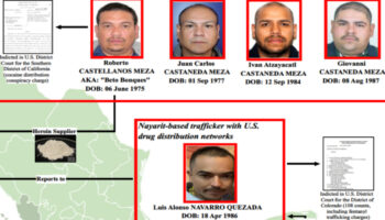 Estados Unidos sanciona a 'Hermanos Bonques', célula del CJNG que trafica fentanilo desde Nayarit