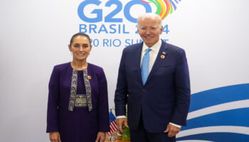 Sheinbaum y Biden se reúnen en el G20 y hablan de seguridad y migración