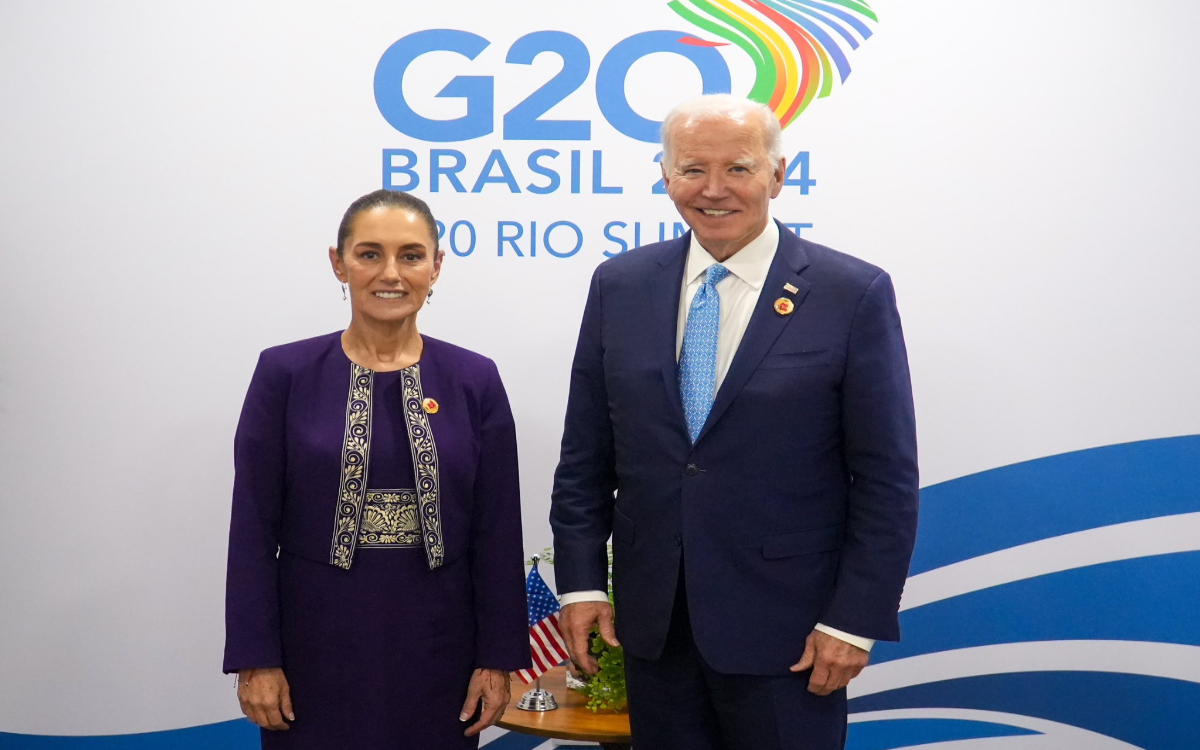 Sheinbaum y Biden se reúnen en el G20 y hablan de seguridad y migración