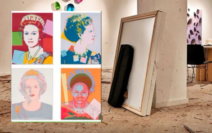 Roban dos retratos de la serie 'Reigning Queens' de Andy Warhol