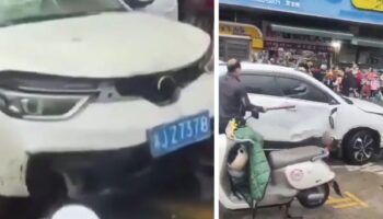 Atropello masivo; hombre embiste a varias personas frente a colegio en China