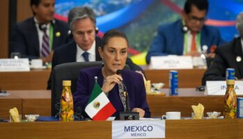 G20: Sheinbaum propone destinar a reforestación el 1% del gasto militar global